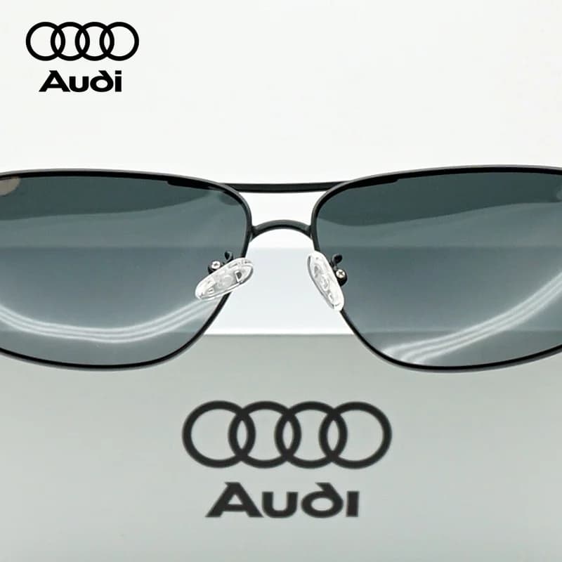 Lunettes de soleil polarisées Audi de luxe, style pilote carré, anti-éblouissement, pour la conduite