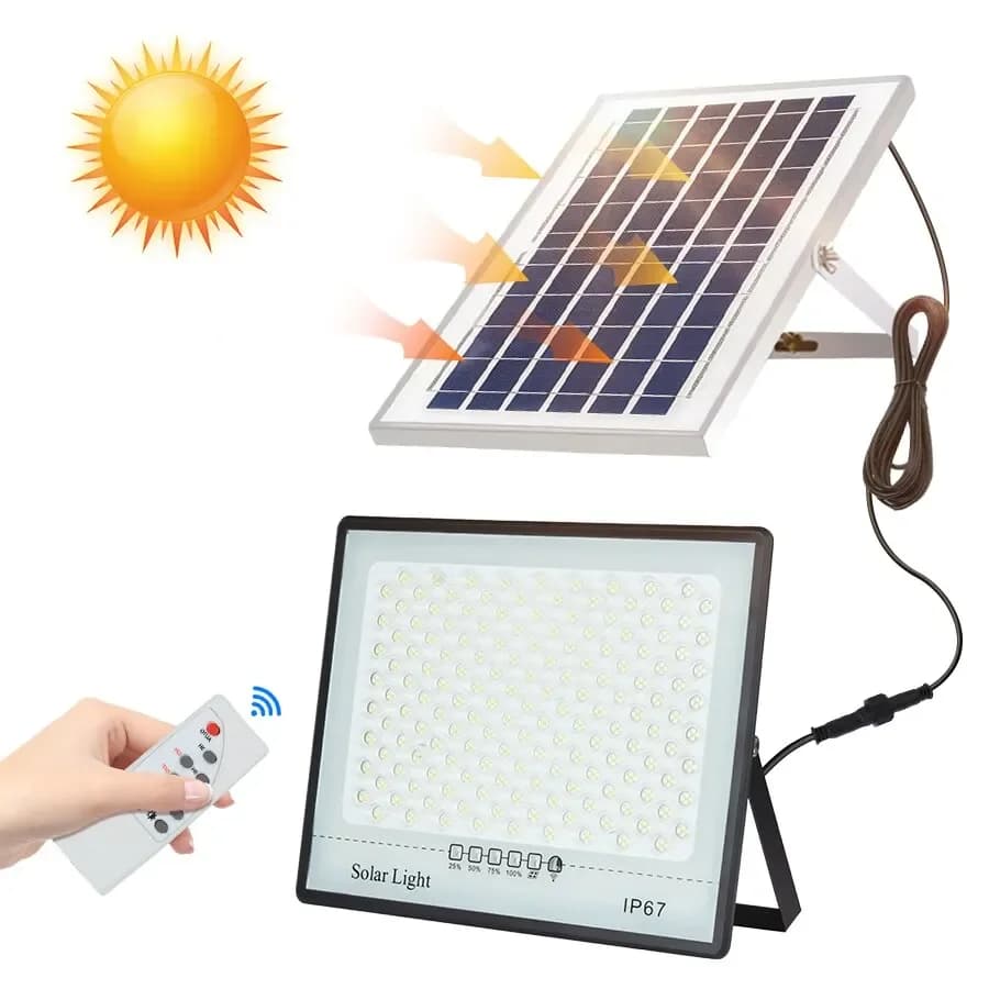 LED lampes de jardin solaires extérieur étanche IP67 réflecteur projecteur éclairage mural de secour