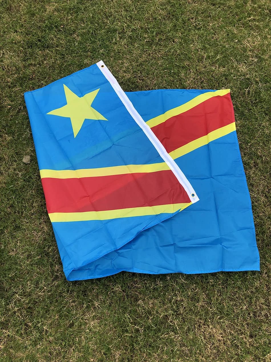 SKY DRAPEAU drapeau du Congo 90X150cm drapeau de la République démocratique du Congo bannière 3x5 pi