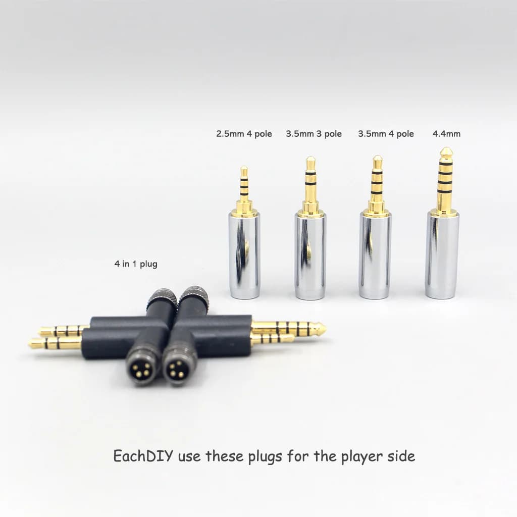 Câble d'écouteurs en argent paladium + graphène or pur 99%, pour Hifiman Sundara Ananda HE1000se V2 