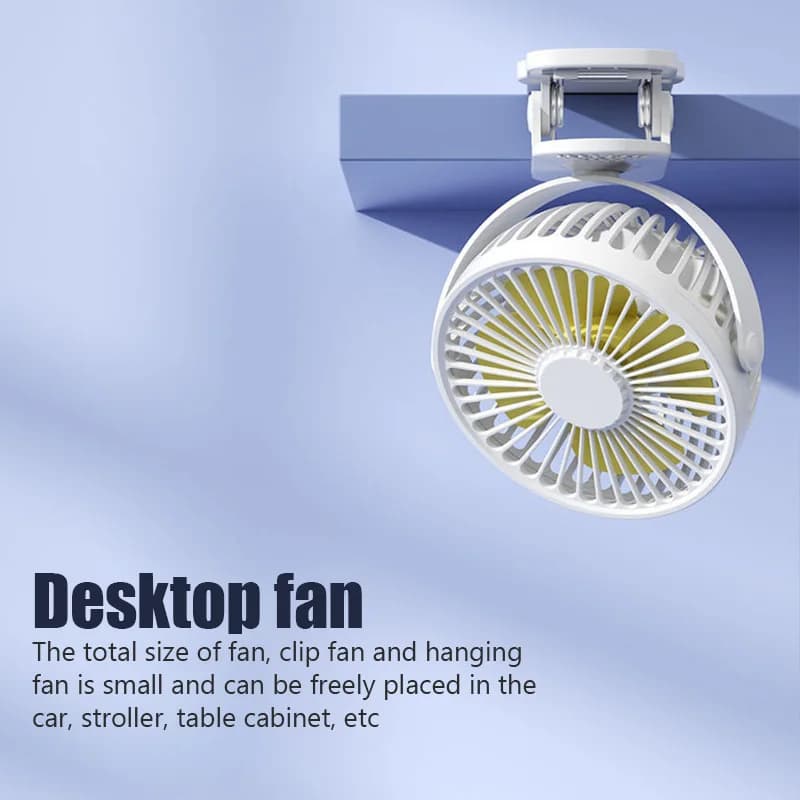 Mini ventilateur portatif à pince à main USB ventilateur électrique de bureau silencieux de haute qu
