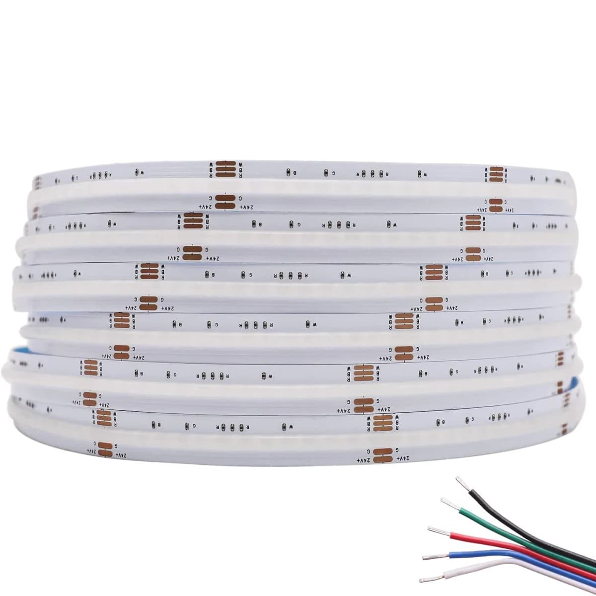 CCT RGB RGBW RGBCCT COB LED bande haute densité Flex FCOB LED bande lumineuse Dimmable FOB ruban lin