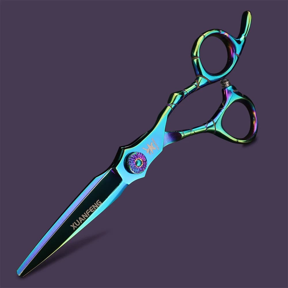 XUANFENG – ciseaux à cheveux à poignée musculaire, ciseaux de coupe et ciseaux amincissants de coule