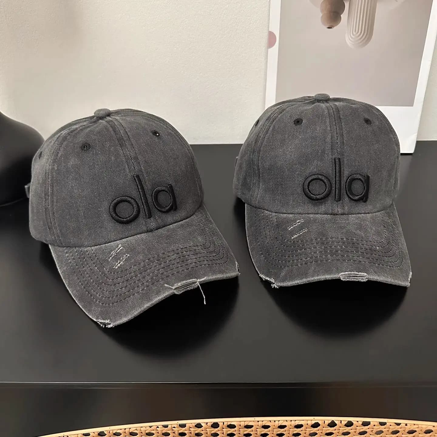 Nouvelle Casquette en Jean Délavé Y2K 2026 – Broderie Lettres Style Vintage, Qualité Supérieure, Sen