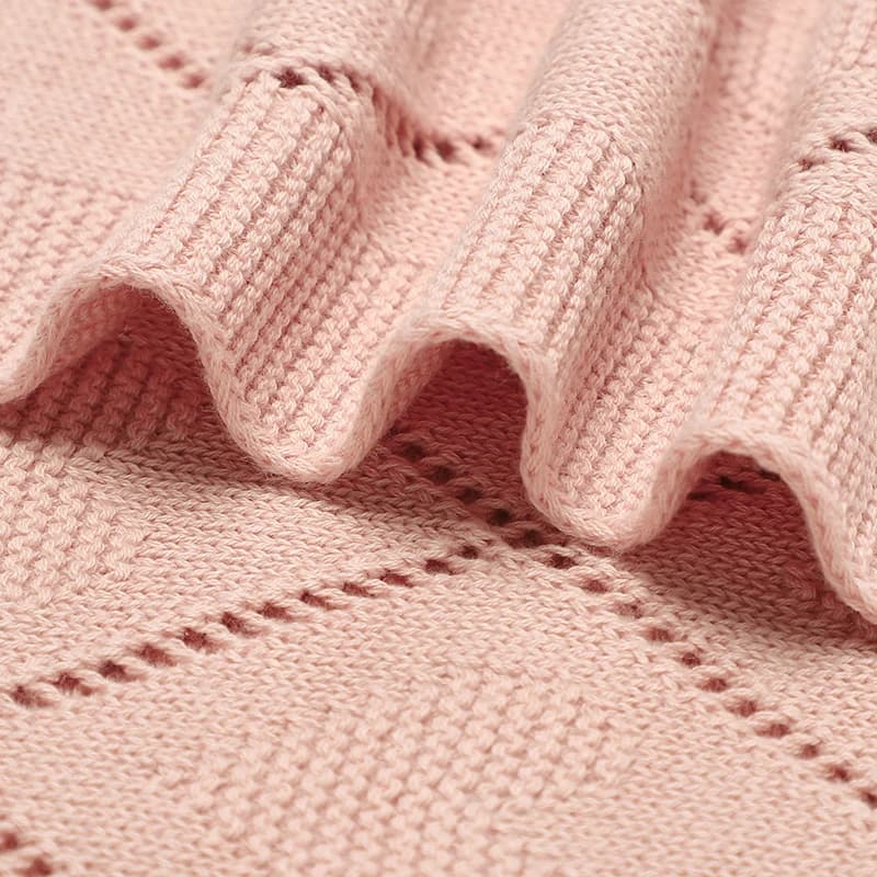 Couvertures pour bébé Super doux nouveau-né coton tricot mois poussette pépinière lange d'emmaillota