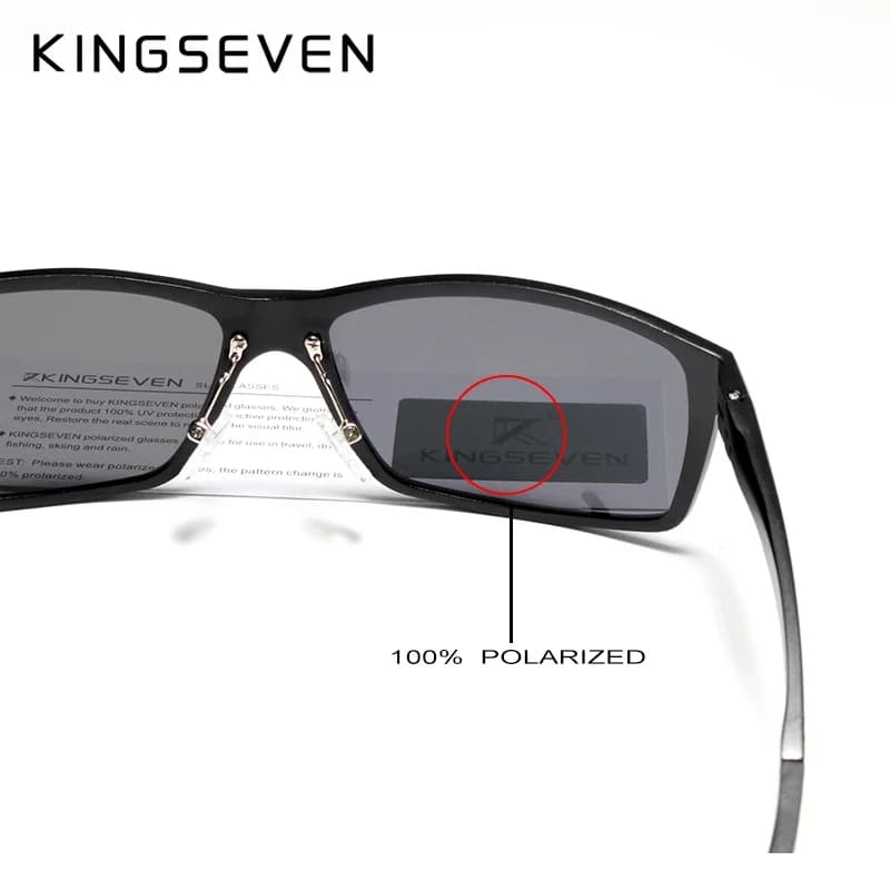 KINGSEVEN – lunettes de soleil polarisées en aluminium pour hommes, protection UV400, Anti-reflet, a