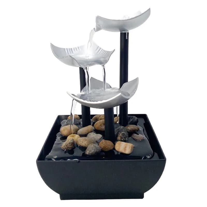 Fontaine d'eau pour décoration de bureau et de maison, cascade intérieure pour décoration intérieure