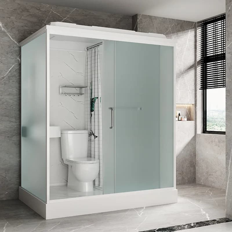 Bain intégré intégré en acrylique, salle de douche, séparation sèche et humide