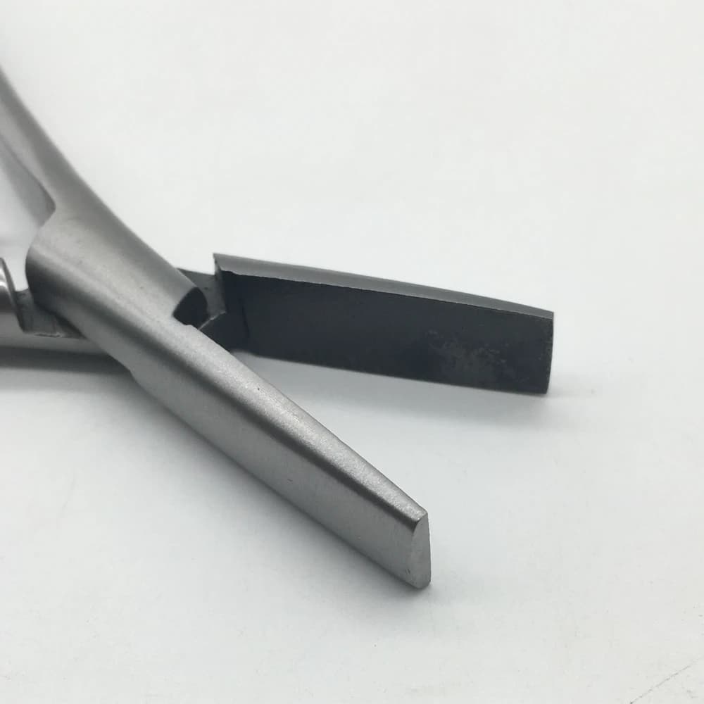Pince d'extension de cheveux avec rainure lisse, dents plates de 7 pouces, pince en acier inoxydable