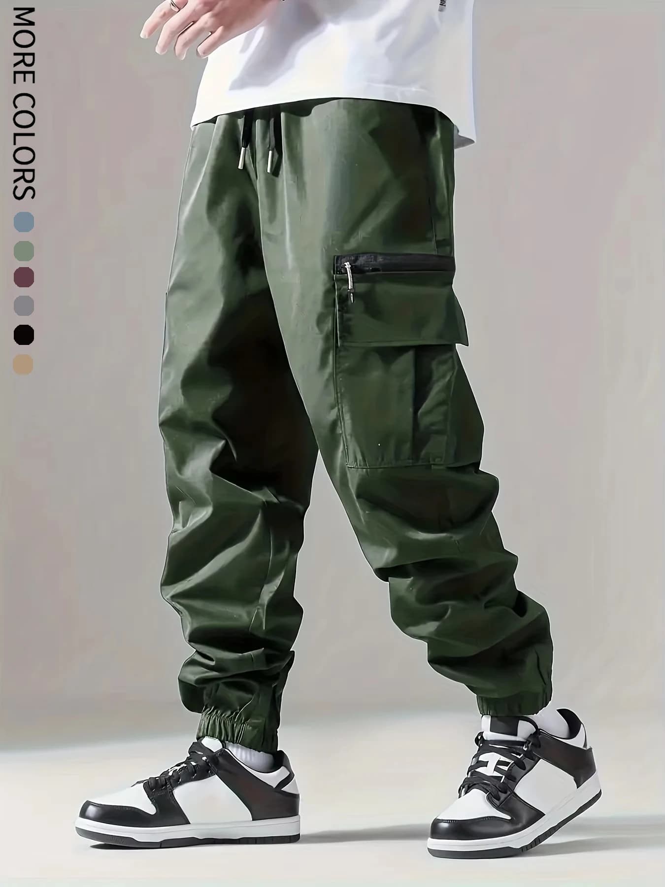 Pantalon cargo pour hommes, fjm fin, confortable et respirant, décontracté, extérieur, portable, cou