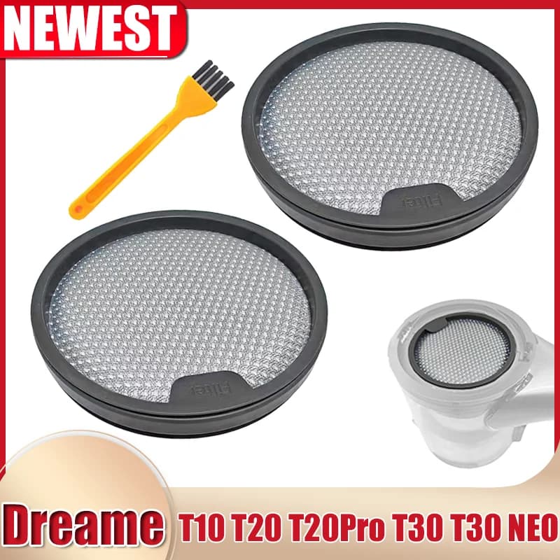 Pièces de rechange pour aspirateur Dreame T10 T20 T30 Xiaomi G9 G10, pré-filtre HEPA durables et lav