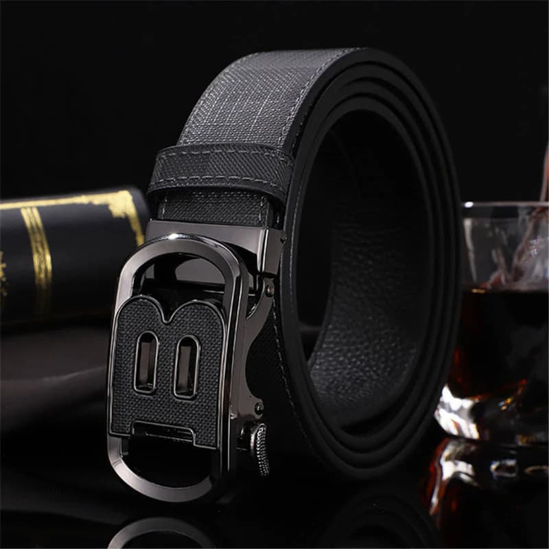 2025 haute qualité hommes ceinture concepteur en cuir véritable ceintures mâle métal automatique bou