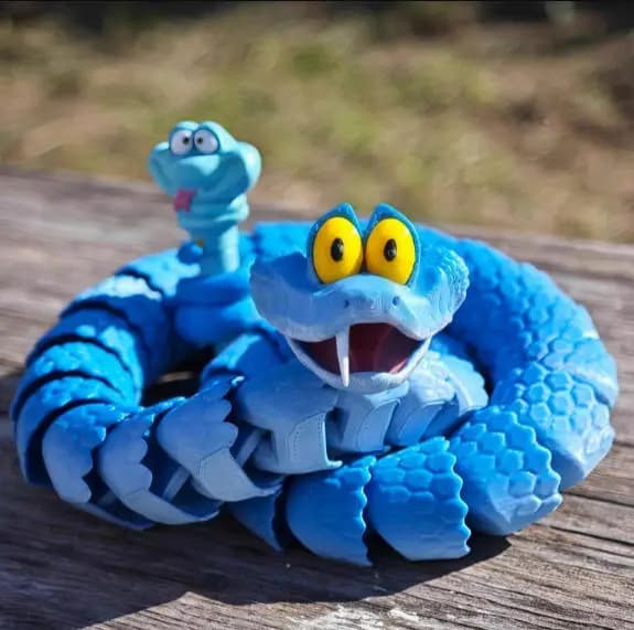 Nouveau Serpent Gary : Serpent articulé de simulation Disney Zootopia 2, modèle de serpent Gary impr