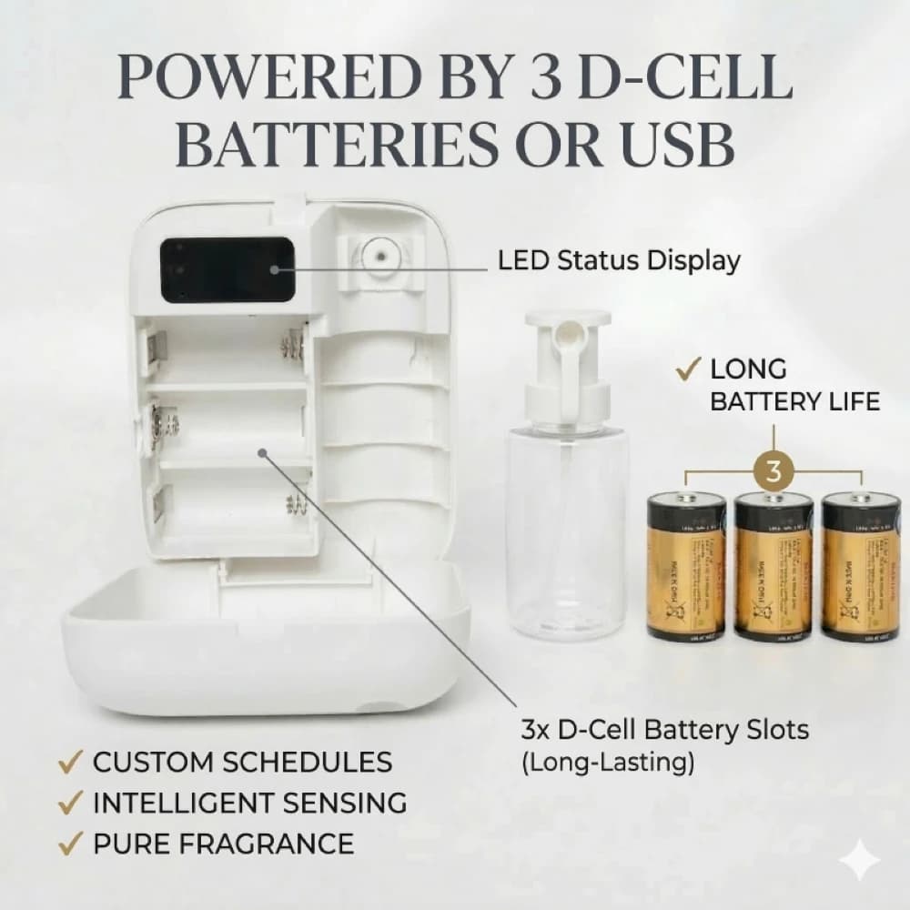 Diffuseur d'huiles essentielles intelligent sans eau Bluetooth 150 ml, machine à parfum murale pour 