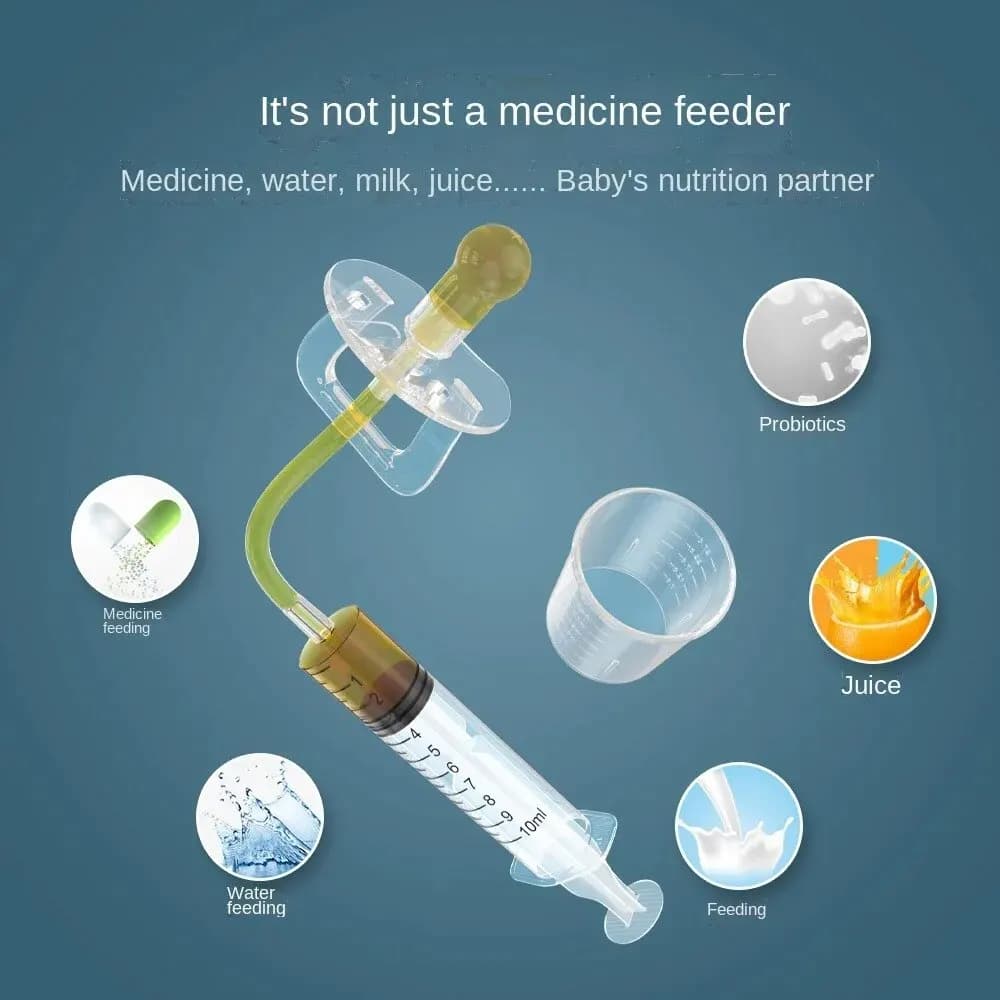Kit de distributeur de médicaments pour sucette pour bébé, seringue d'alimentation orale, compte-gou