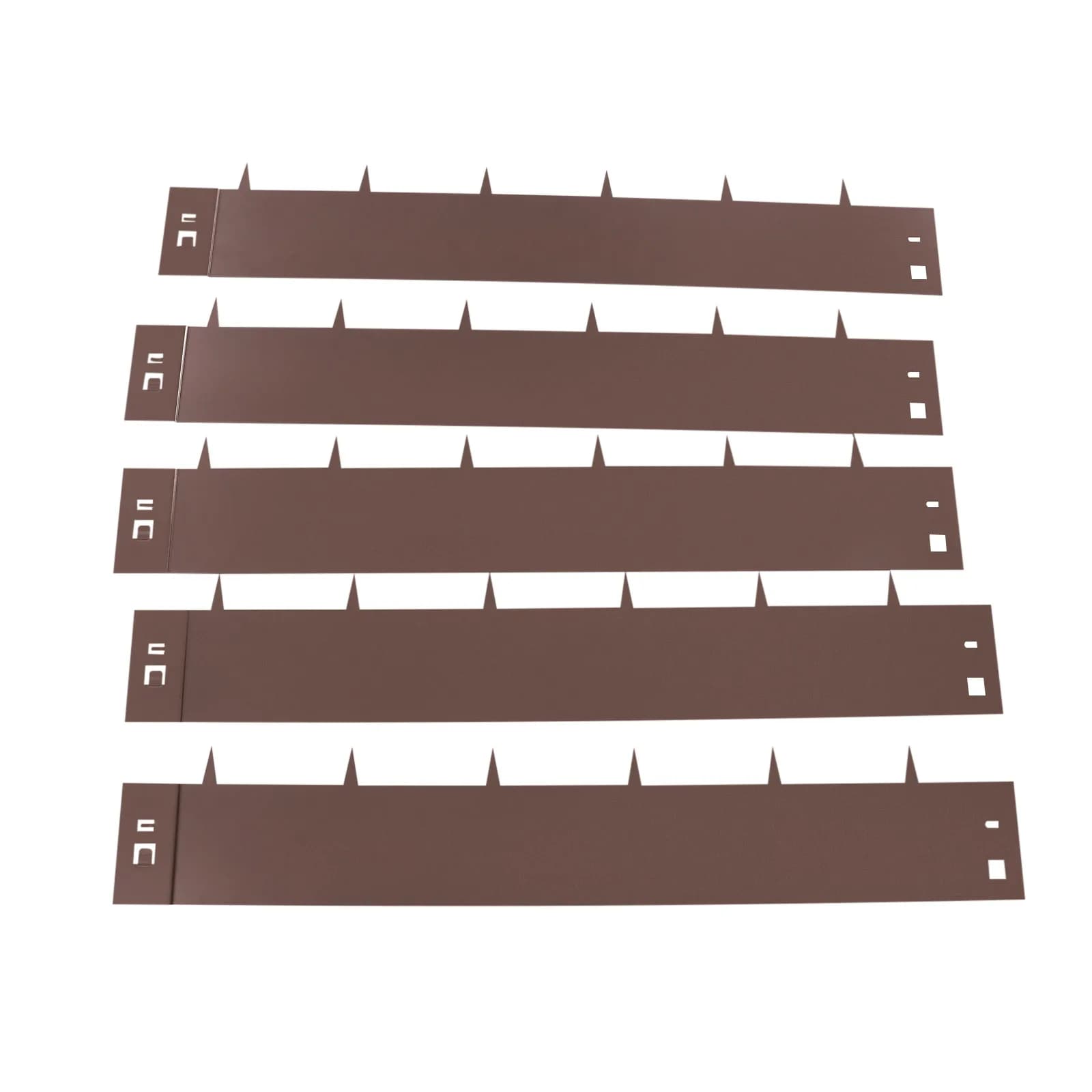 Kit de Bordure de Pelouse en Acier de 5x39 Pouces, Bordure de Jardin en Métal, Bordure de Pelouse po