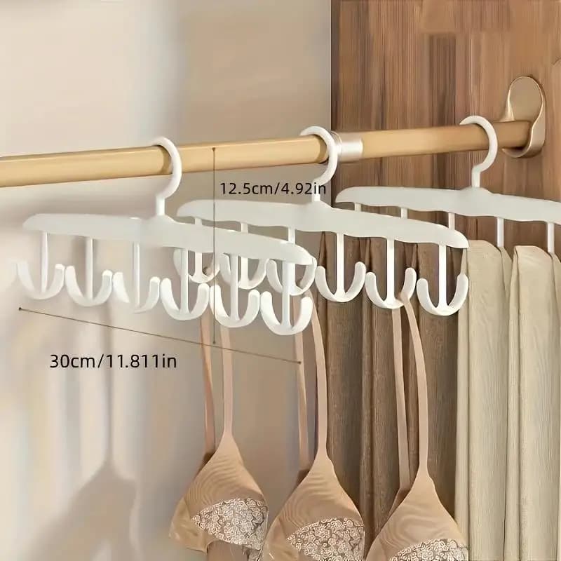 Cintre rotatif à 12 crochets – Organisateur de placard peu encombrant pour cravates, ceintures, sous