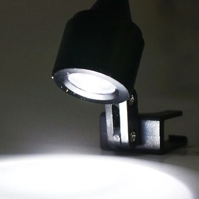 Lampe frontale 5W avec clip pour lunettes, projecteur LED professionnel pour loupe, lupas, jumelles,