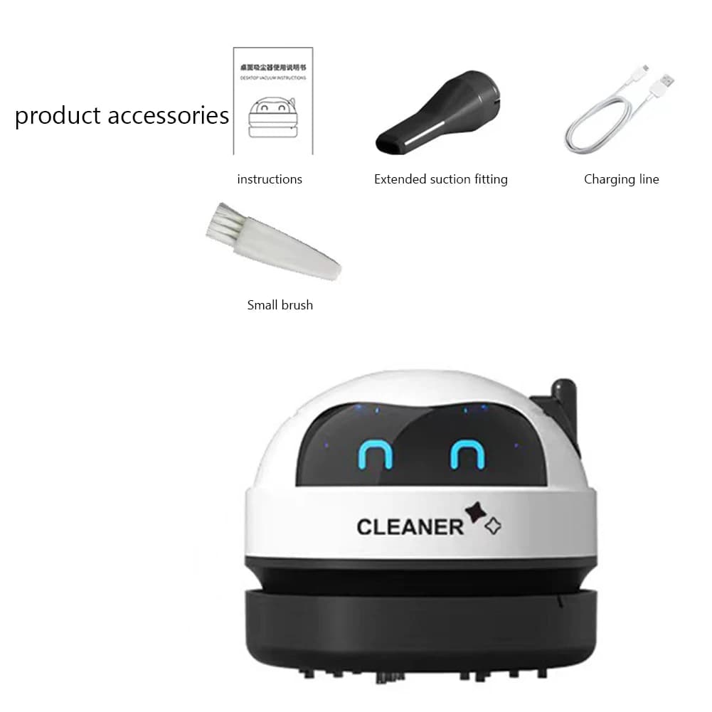 Aspirateur robot intelligent, mini aspirateur de poussière de table de bureau, voiture, poignées, bu