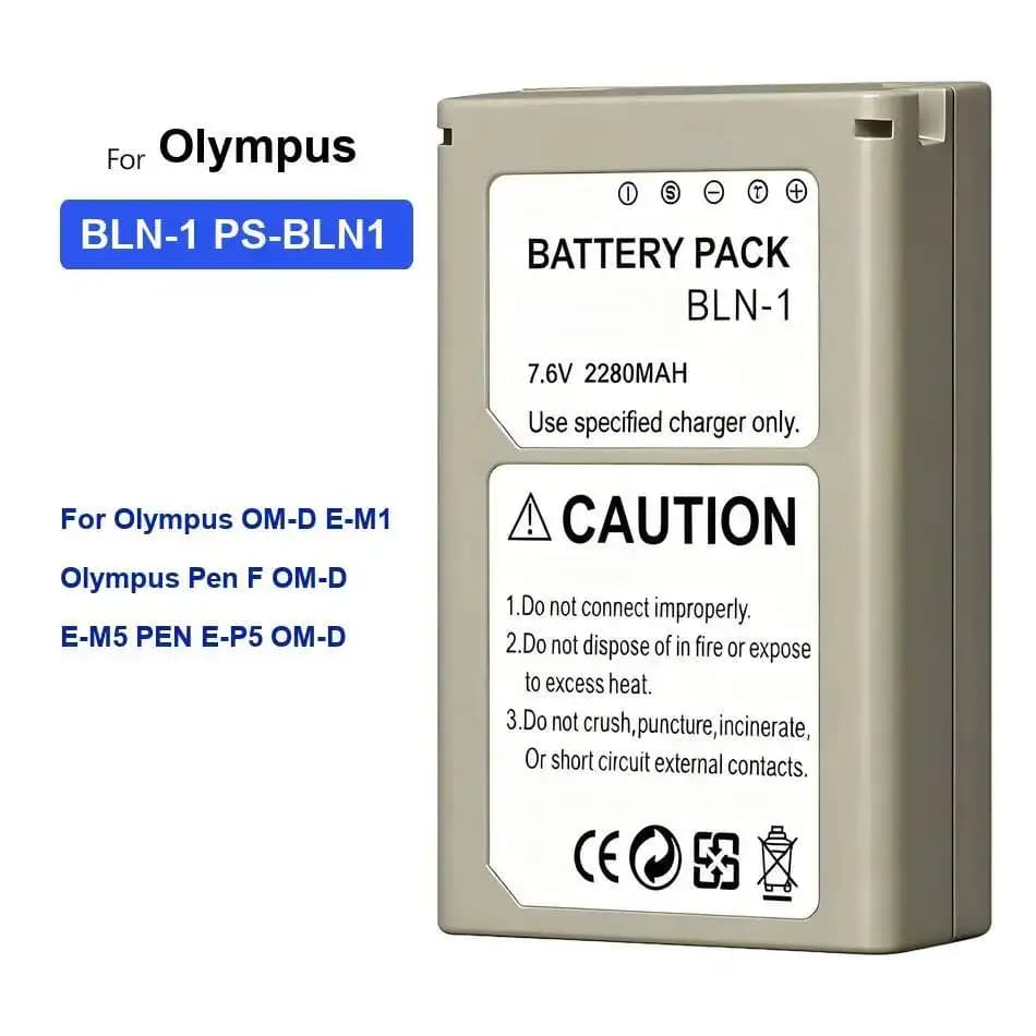 Batterie d'appareil photo haute capacité Bln-1 PS-BLN1 pour Olympus OM-D E-M1, Olympus Pen F, OM-D E