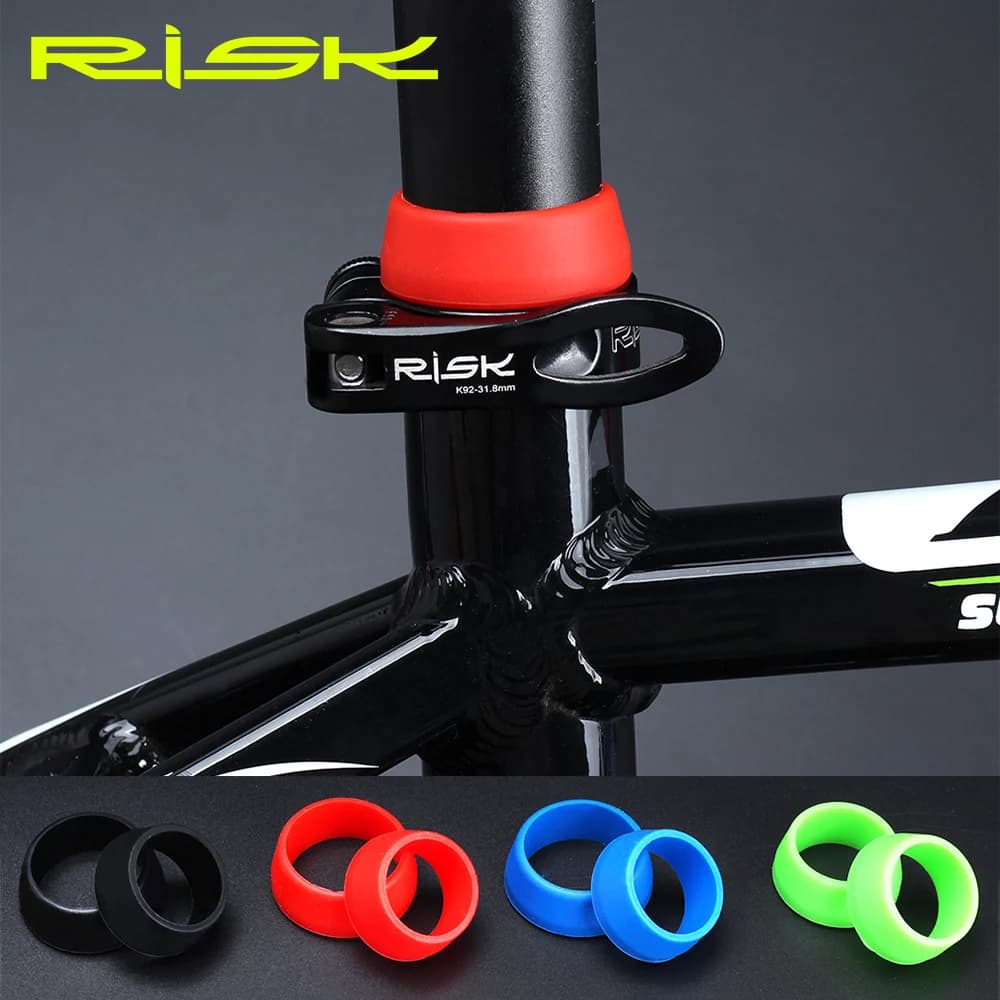 Risque 1Pc cyclisme Silicone étanche VTT tige de selle de protection tige de selle de vélo anneau en