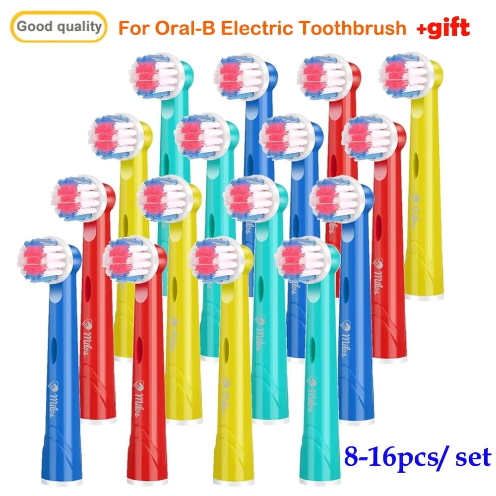 Tête de brosse de rechange pour brosse à dents Oral B, lot de 8/16 pièces, poils Extra doux, convien