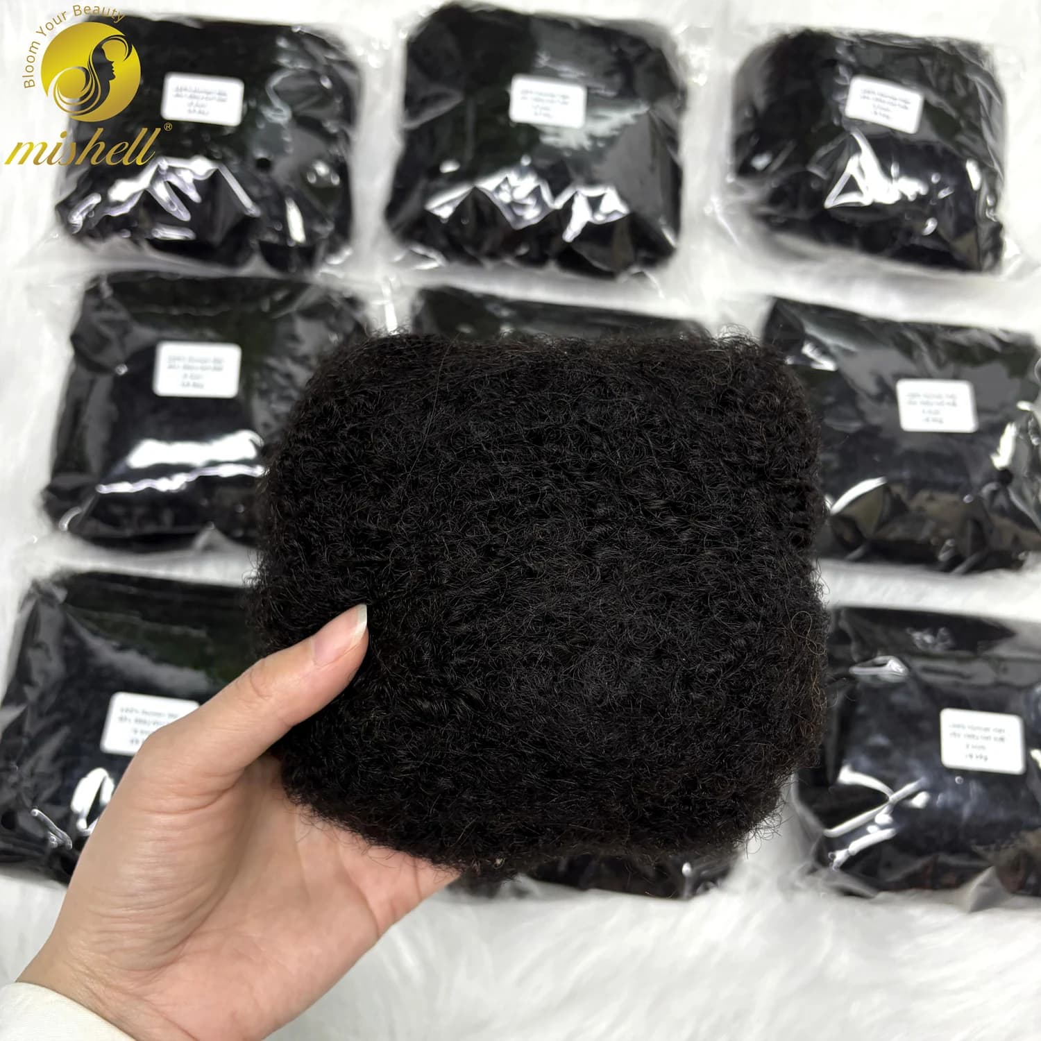 Cheveux humains afro crépus en vrac pour extensions de dreadlocks, 100 % cheveux naturels, 30 g/paqu