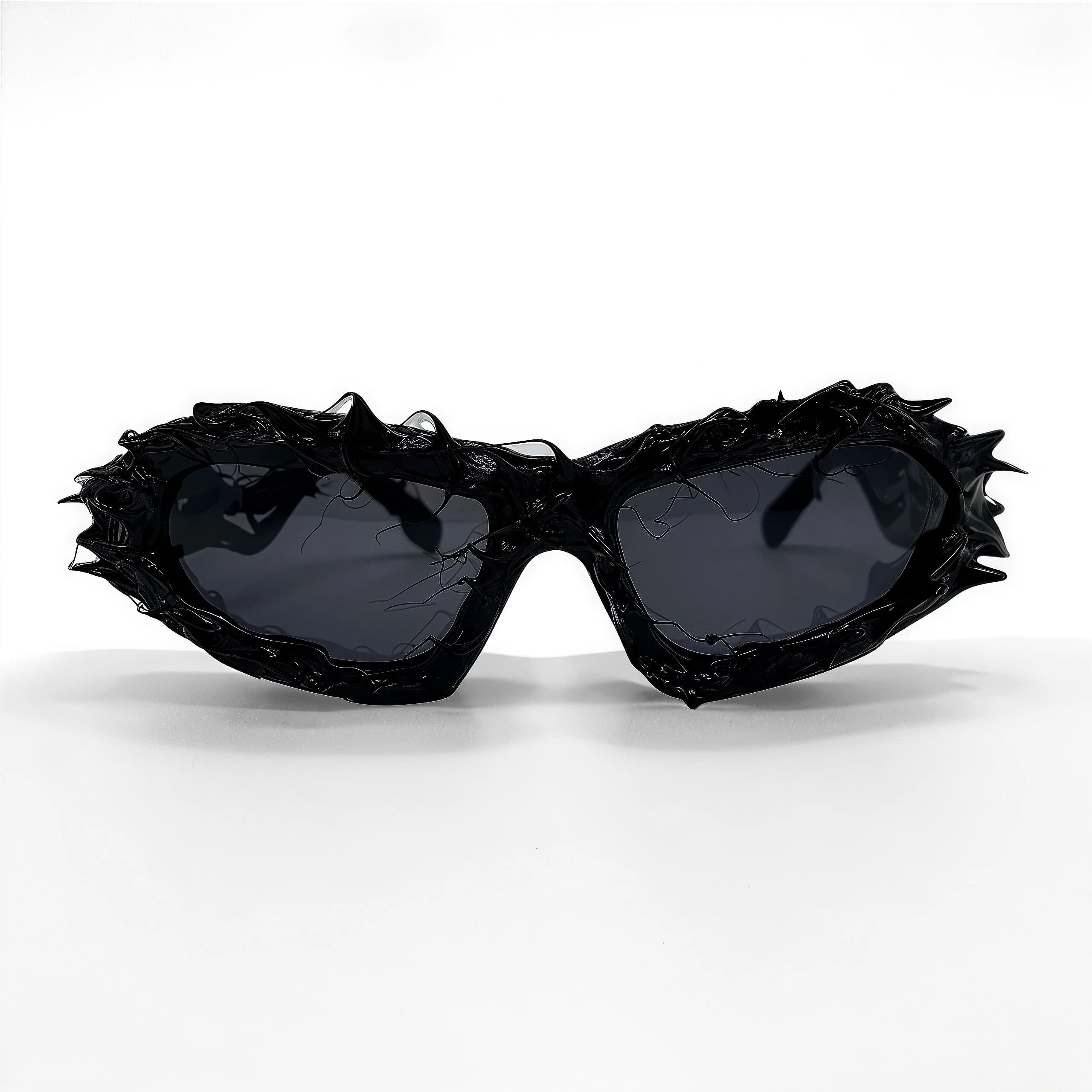 Lunettes de soleil tendance à monture irrégulière pour femmes et hommes, lunettes de soleil Punk ins