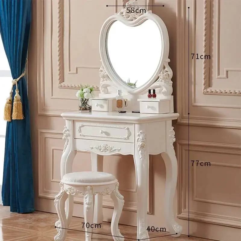 Coiffeuse de maquillage, commodes pour chambre à coucher, organisateur de bureau, coffre au trésor, 