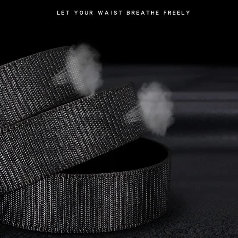 Ceinture de sport en toile automatique pour hommes, sangle en nylon, sangle en métal, travail en ple