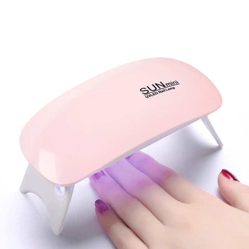 Mini lampe à ongles UV lumière LED vernis Gel durci rose blanc sèche-ongles Machine Portable USB UV 
