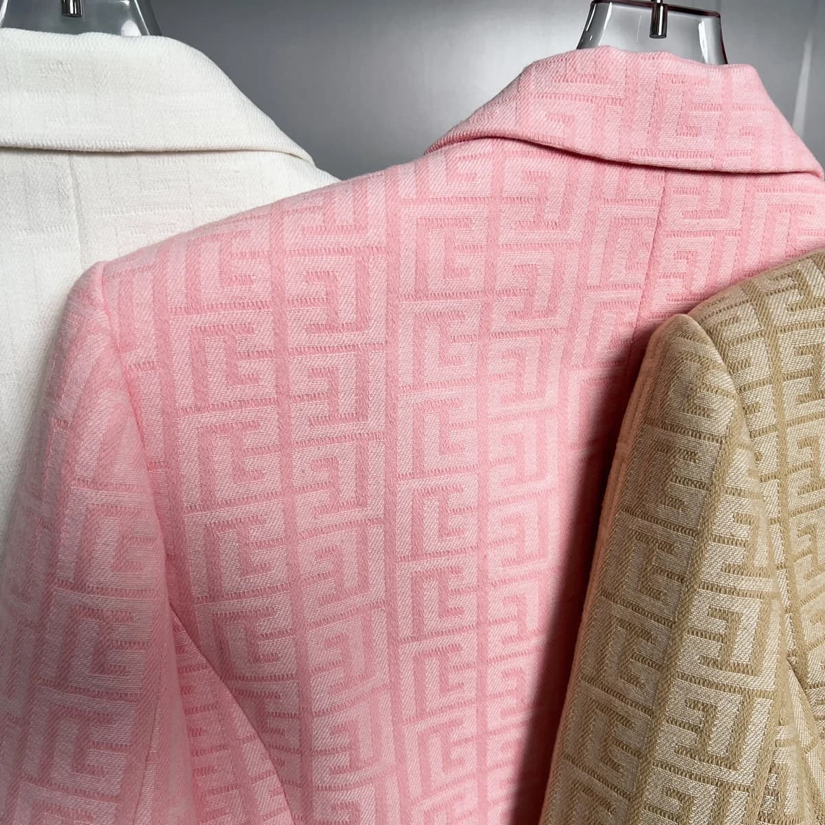 S-5xl Spring Autumn New Product Black White Pink Khaki High-quality Fabric Slimming Net Red Popular 