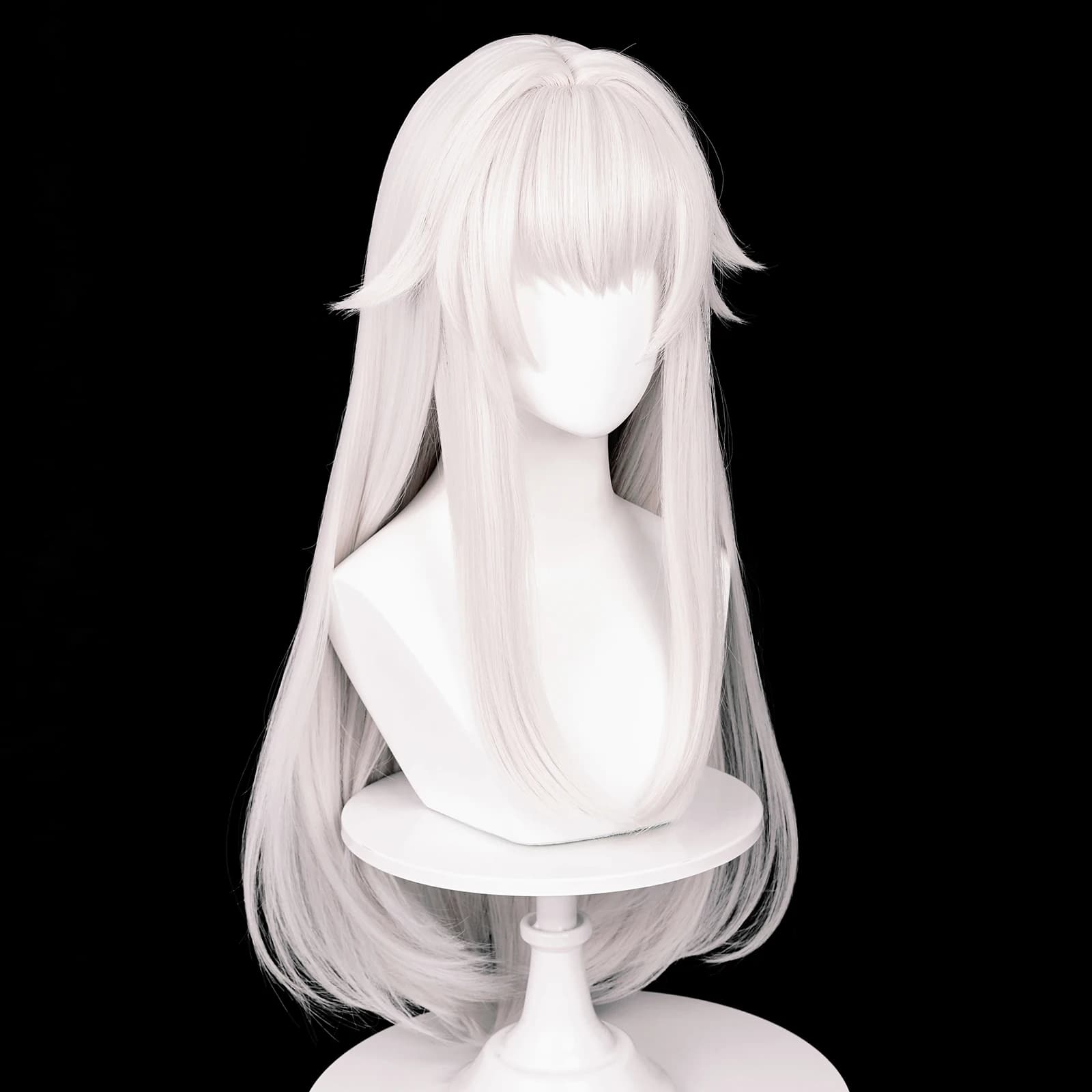 MSIWIGS – perruques de Cosplay synthétiques longues et lisses, cheveux blancs résistants à la chaleu