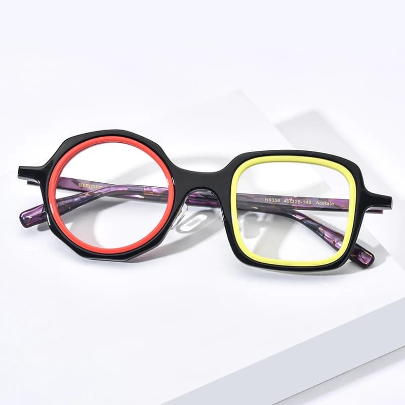HEPIDEM-Lunettes rondes en acétate pour hommes et femmes, lunettes faites à la main japonaises, lune