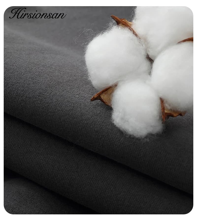 Hirsionsan-Sweat-shirt 35% coton imprimé lettre pour femme, pulls basiques, sweats à capuche coréens