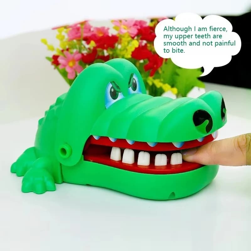 Jouet de pincement Crocodile pour enfants, jeux de famille classiques, méfait, jeux porte-bonheur po