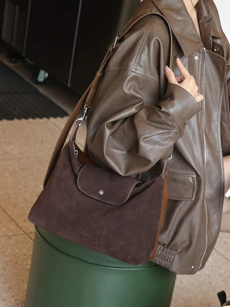Sac à dumplings Longxiang tendance pour femmes, sac à dumplings tridimensionnel réglable