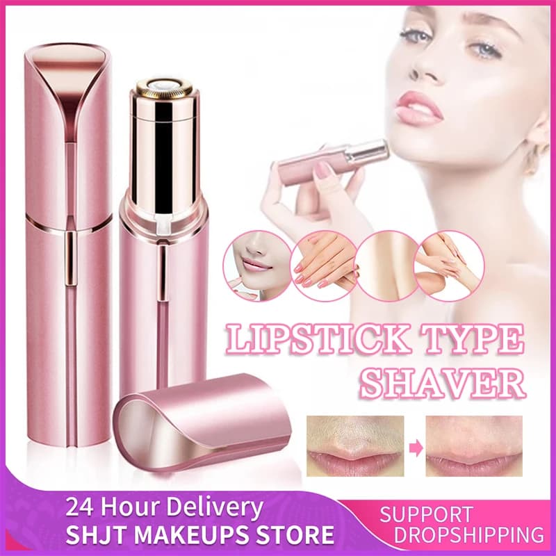 Rasoir de sourcils électrique Mini épilateur de sourcils visage rouge à lèvres forme épilation Porta