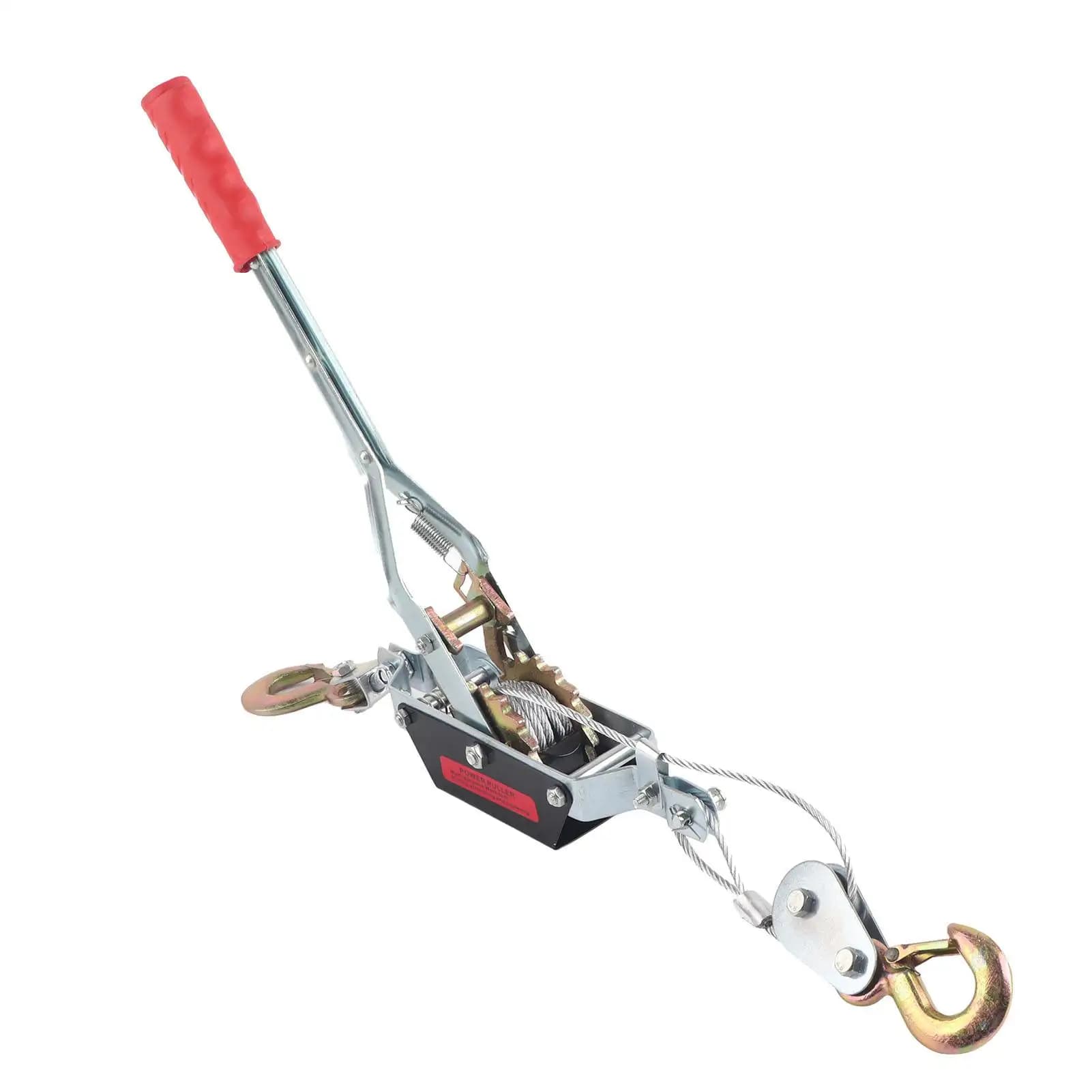 Extracteur de treuil à engrenage robuste, 2/4T, câble métallique, extracteur électrique manuel, outi