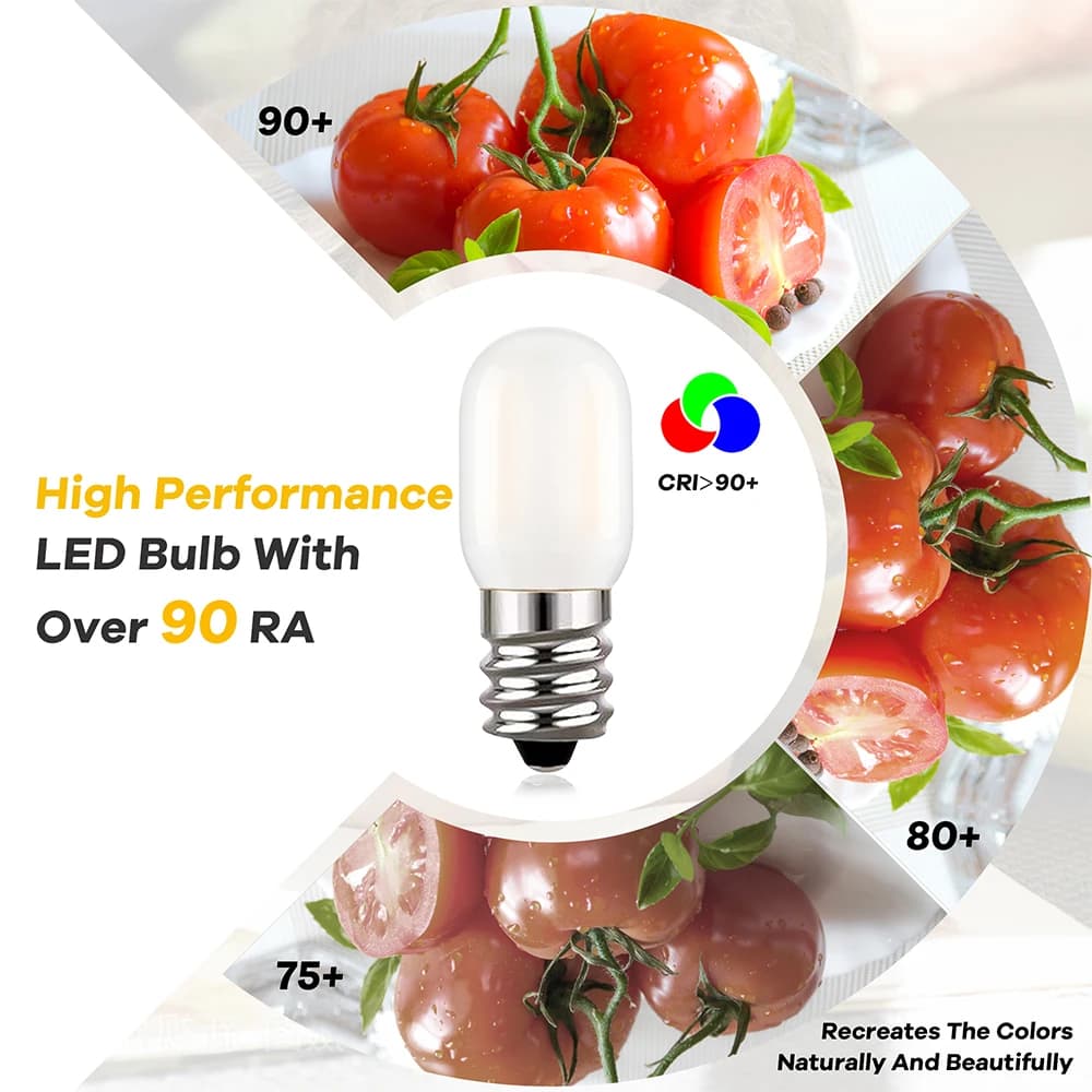 Ampoule de candélabre LED E14 à intensité variable givrée 220V T22 1W 2700K ampoules de bougie LED t