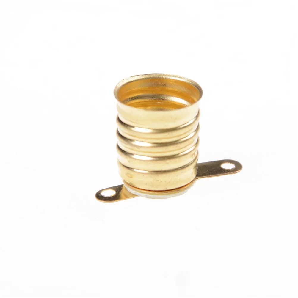 Ampoule de base de lampes en cuivre à vis, petit support de lampe à perle électrique, circuit d'expé