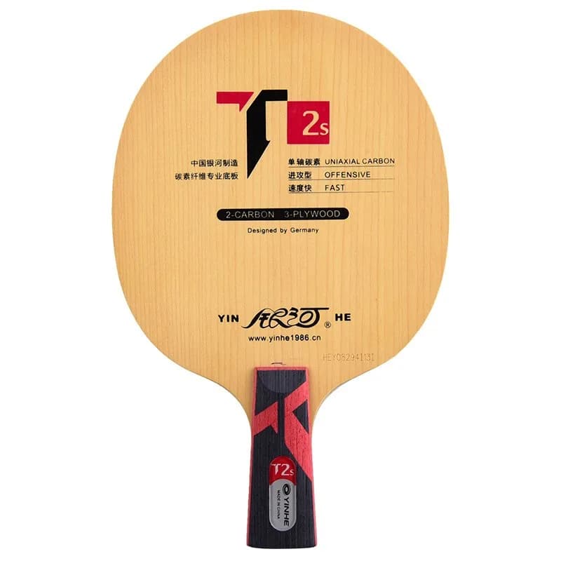 Original YINHE T2 S Hinoki carbone lame de Tennis de Table raquette boucle offensive T2S T-2S vitess