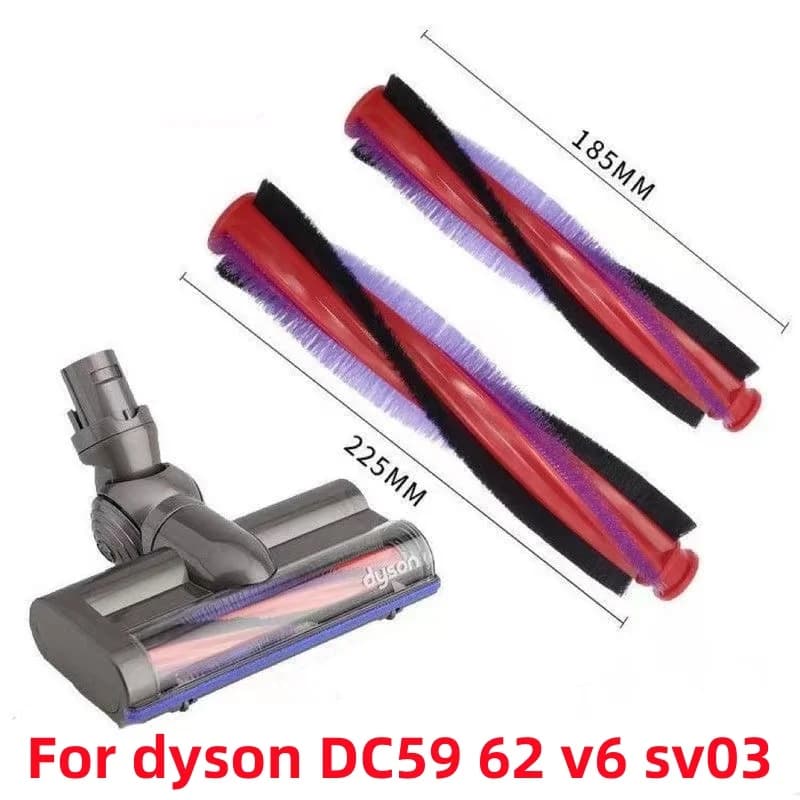 Accessoires pour aspirateur Dyson V6 DC58 DC62, brosse à rouleau intégrée, tête de brosse 185mm/225m