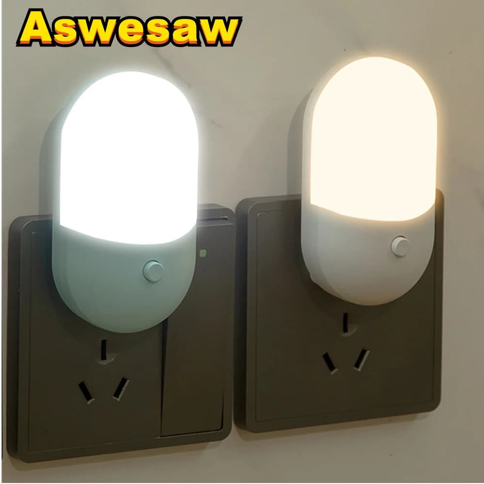 Lampe de chevet veilleuse EU US Plug LED veilleuse AC220V chambre lampe cadeau pour enfants mignon l