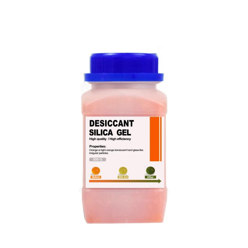 Bouteilles de perles de Gel de silice réutilisables, étanches, bleu/orange, absorbeur d'humidité, pr