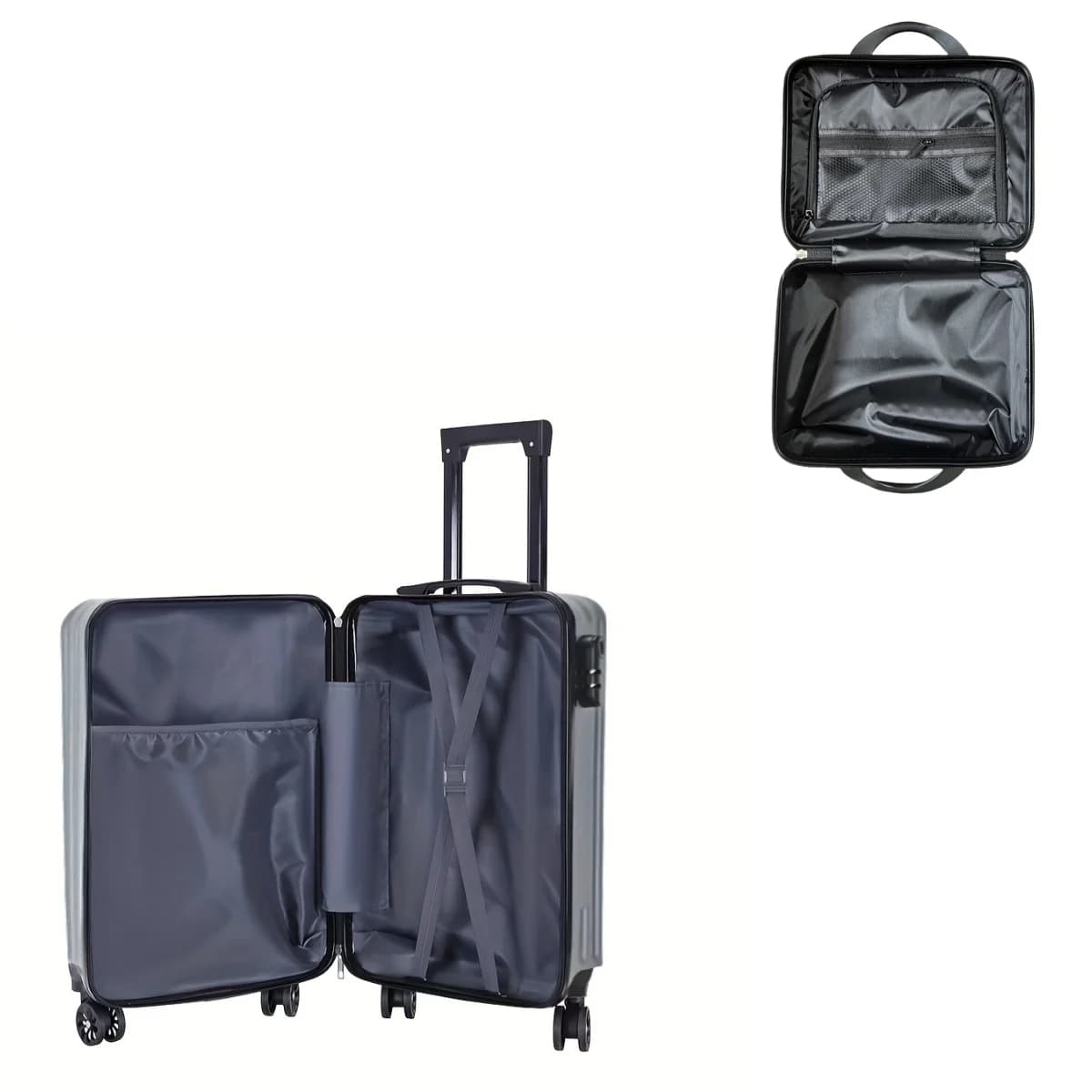 Ensemble de 2 pièces, boîtier de chariot de 20 pouces et combinaison de valise de 14 pouces, roues u