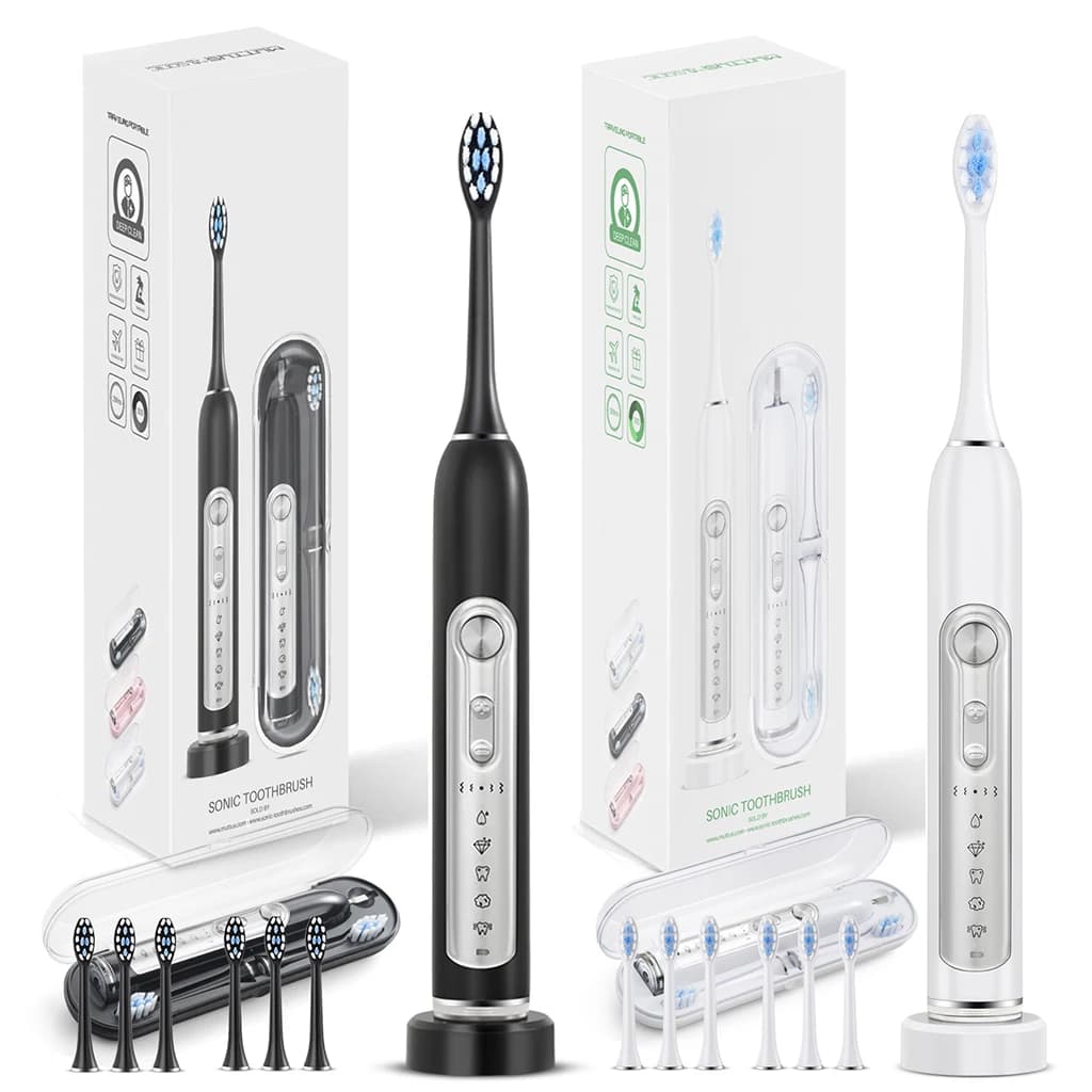 Brosses à dents électriques SUBORT S7 Super Sonic pour adultes et enfants, minuterie intelligente, b