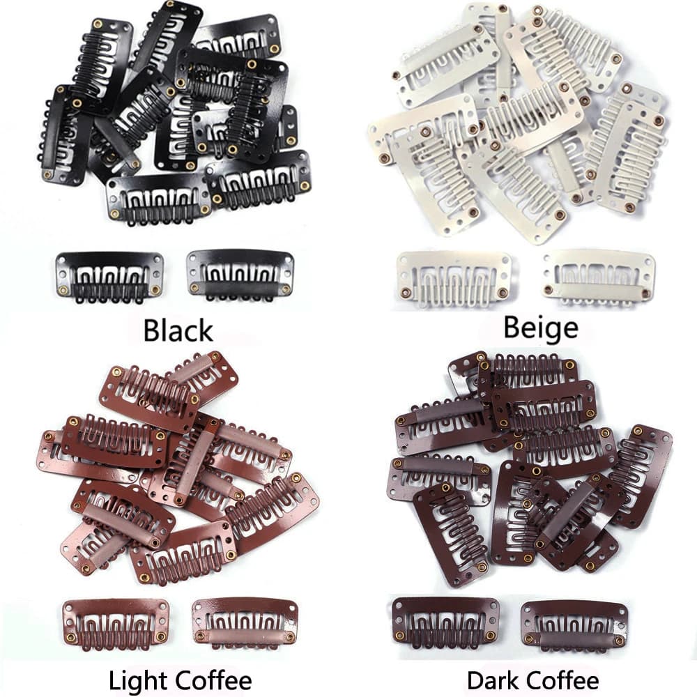 50/30/10 pièces offre spéciale perruque peigne Clips Extension Clips Snap cheveux Extension Clips po