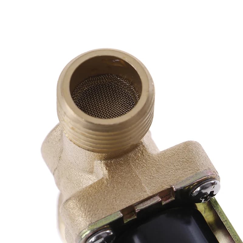 Électrovanne électrique en laiton pour chauffe-eau solaire, G1/2, DC 12V, 24V, AC 220V