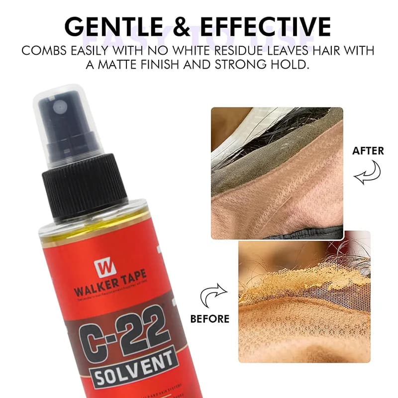 4FLOZ 118ml Walker Tape C-22 dissolvant grand nettoyant pour cuir chevelu et systèmes de cheveux act